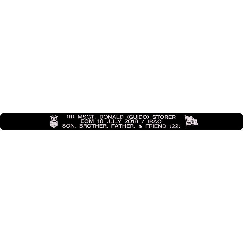 (R) MSgt. Donald (Guido) Storer Memorial Bracelet