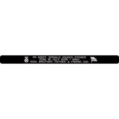 (R) MSgt. Donald (Guido) Storer Memorial Bracelet