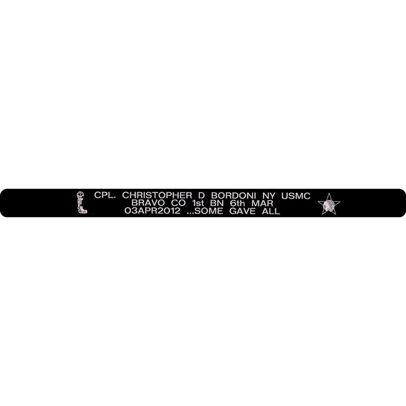 CPL. Christopher D Bordoni Memorial Bracelet