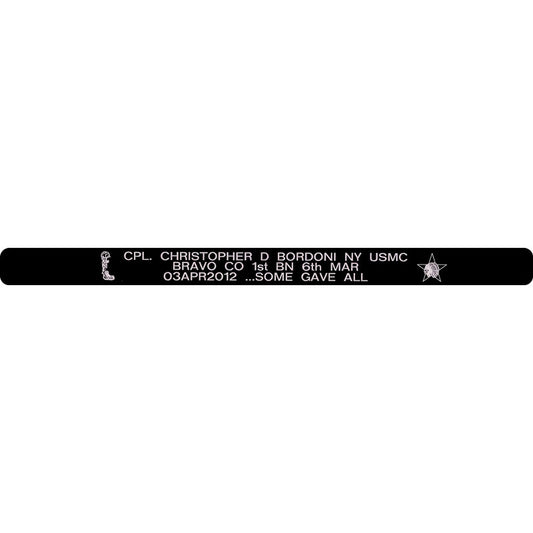 CPL. Christopher D Bordoni Memorial Bracelet