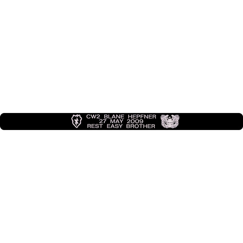 CW2 Blane Hepfner Memorial Bracelet
