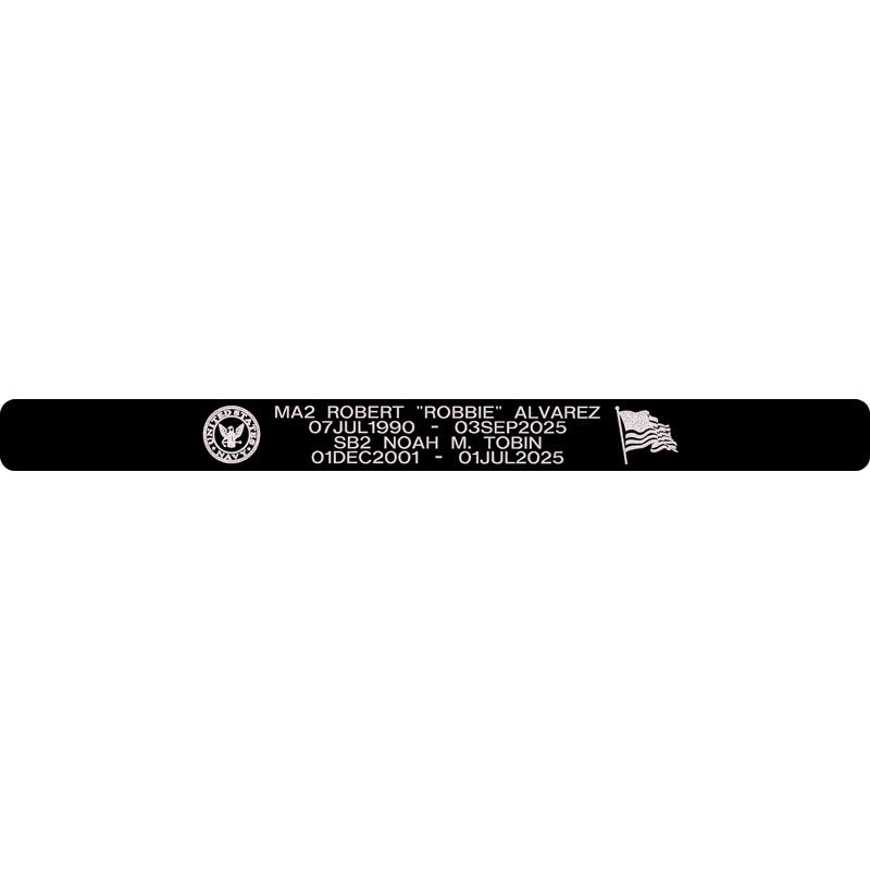 MA2 Robert "Robbie" Alvarez & SB2 Noah M. Tobin Memorial Bracelet 5/8"