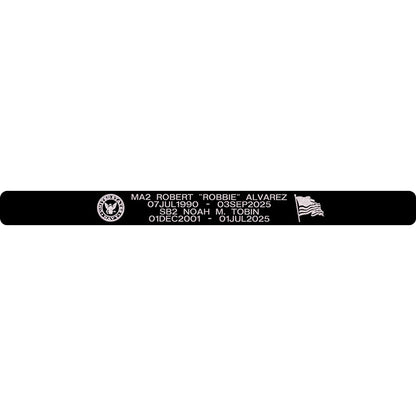 MA2 Robert "Robbie" Alvarez & SB2 Noah M. Tobin Memorial Bracelet 5/8"