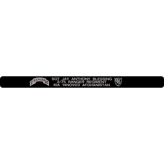 SGT Jay Anthony Blessing Memorial Bracelet