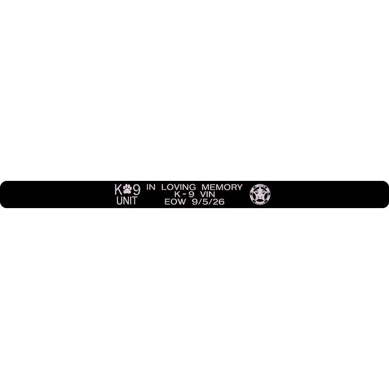 K-9 Vin Memorial Bracelet