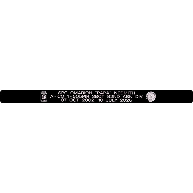SPC Omarion "Papa" Nesmith Memorial Bracelet