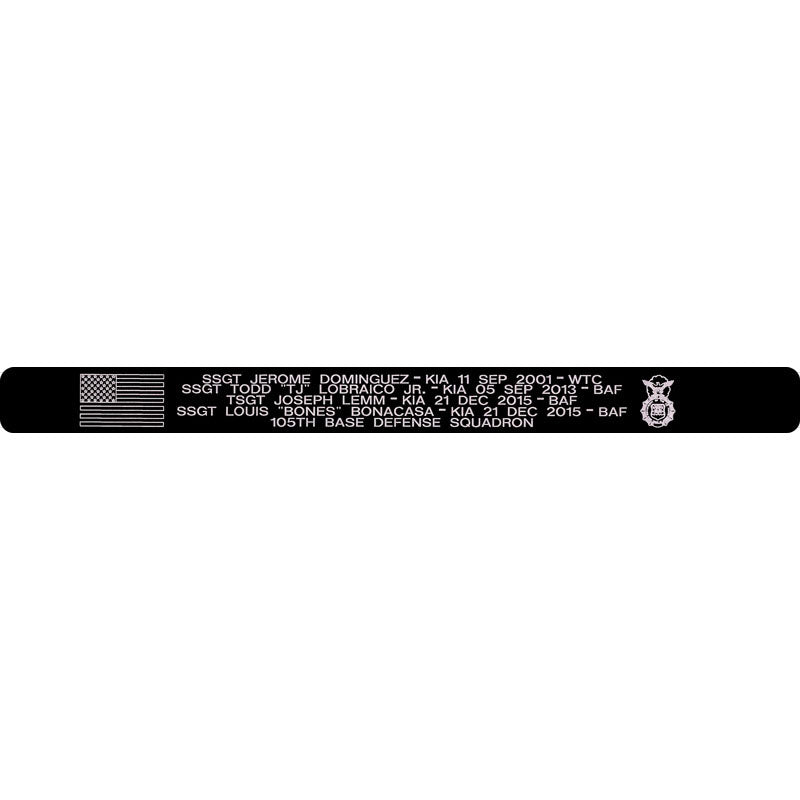 SSGT Dominguez, SSGT Lobraico Jr., TSGT Lemm, & SSGT Bonacasa Memorial Bracelet 5/8"