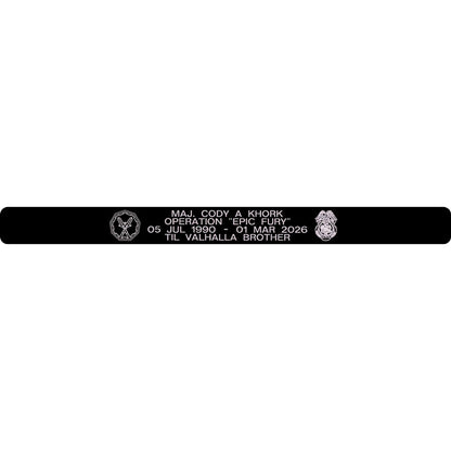 Maj. Cody A Khork Memorial Bracelet 5/8" Style 6