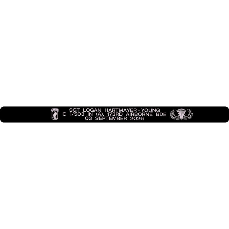 SGT Logan Hartmayer-Young Memorial Bracelet