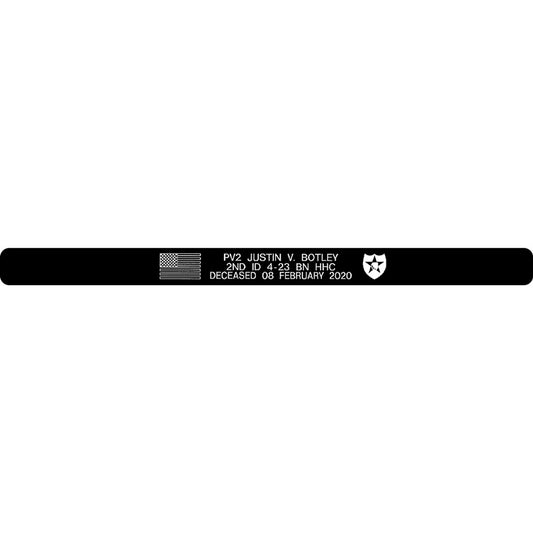 PV2 Justin V. Botley Memorial Bracelets