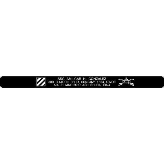 SSG Amilcar H. Gonzalez Memorial Bracelet