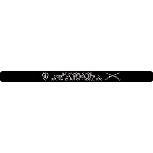 1LT Nainoa K Hoe Memorial Bracelet