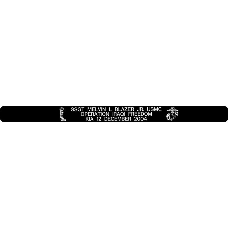 SSGT Melvin L Blazer Jr. Memorial Bracelet