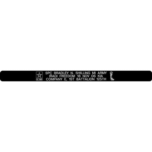 SPC Bradley N. Shilling Memorial Bracelet