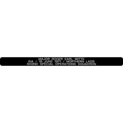 Major Roger Earl Witte Memorial Bracelet