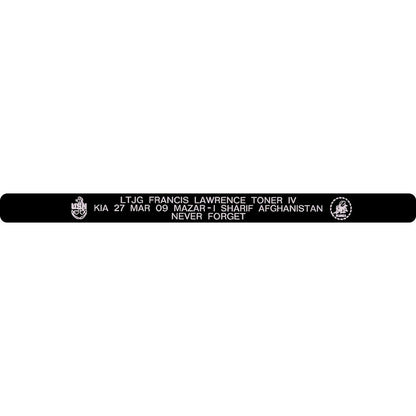 LTJG Francis Lawrence Toner IV Memorial Bracelet