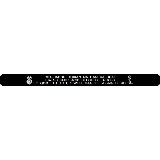 SRA Jason Dorian Nathan Memorial Bracelet