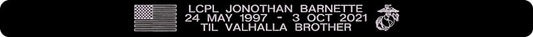 LCPL Jonothan Barnette Memorial Bracelet