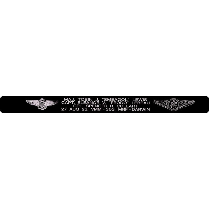 Maj. Lewis, Capt. LeBeau, Cpl. Collart Memorial Bracelet 5/8"