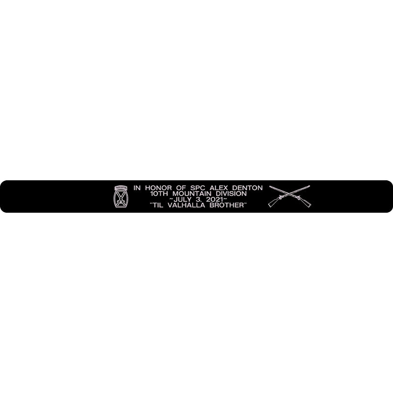 Memorial Bracelet SPC Alex Denton Bands of Heroes