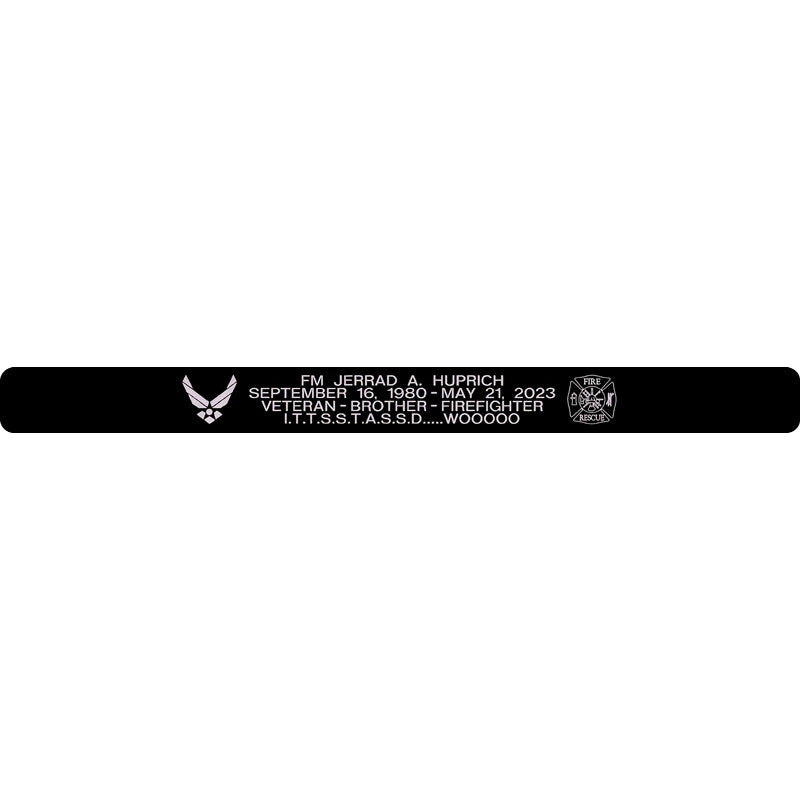 Jerrad Patch Memorial Bracelet: FM Jerrad A. Huprich – Bands of Heroes
