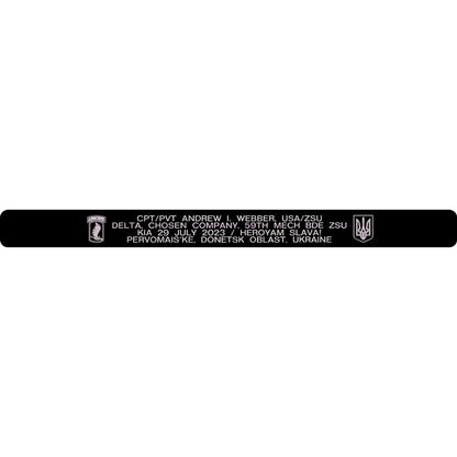 CPT/PVT Andrew I. Webber Memorial Bracelet