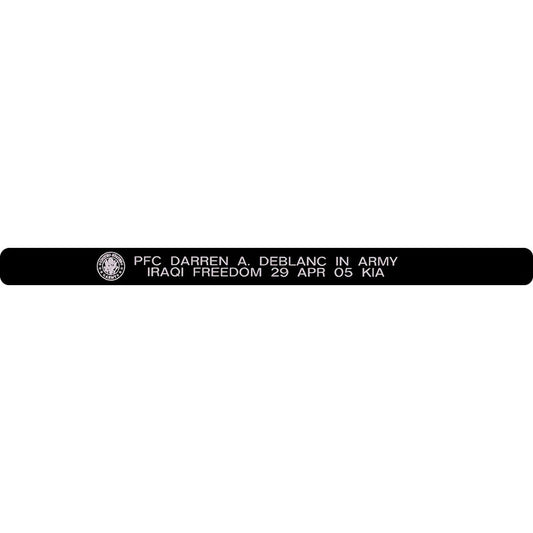 PFC Darren A. Deblanc Memorial Bracelet