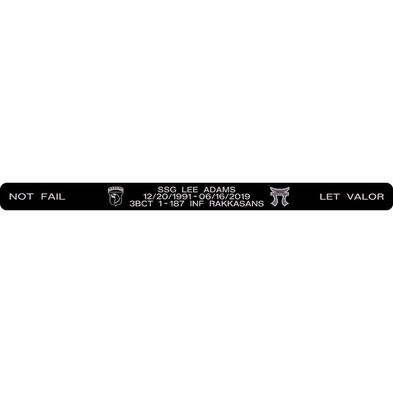 SSG Lee Adams Memorial Bracelet Style 2