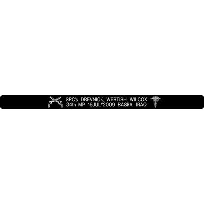 SPC's Drevnick, Wertish, Wilcox Memorial Bracelets (EA)