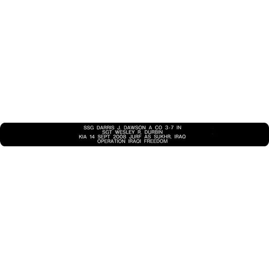 SSG Darris Dawson & SGT Wesley Durbin Memorial Bracelet 5/8"