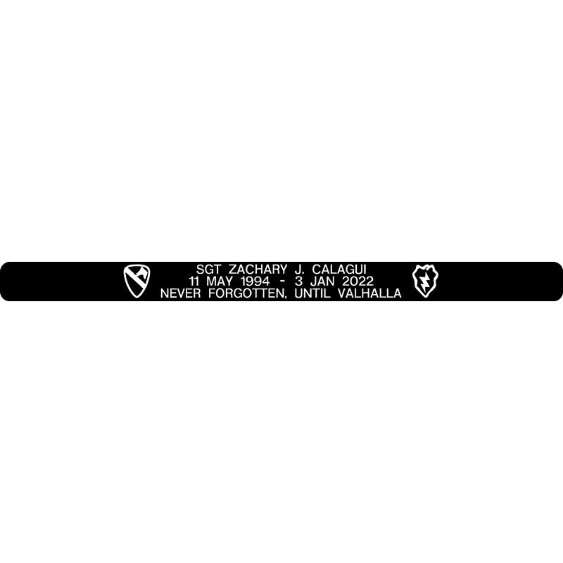 SGT Zachary J. Calagui Memorial Bracelet