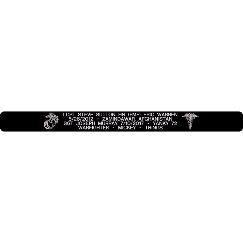 LCpl Sutton, HN Warren, Sgt Murray Memorial Bracelet 5/8"