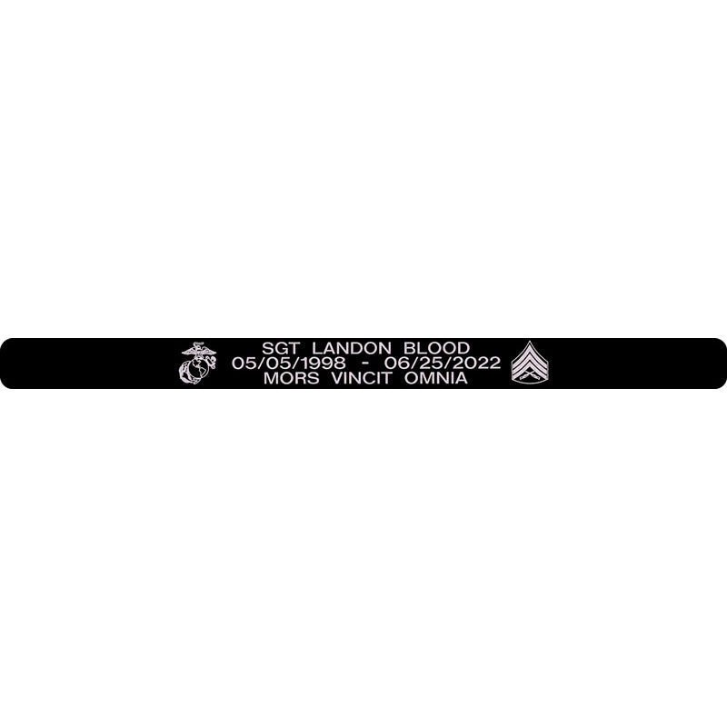 USMC Memorial Bracelet: Sgt Landon Blood Memorial Bracelet – Bands of ...