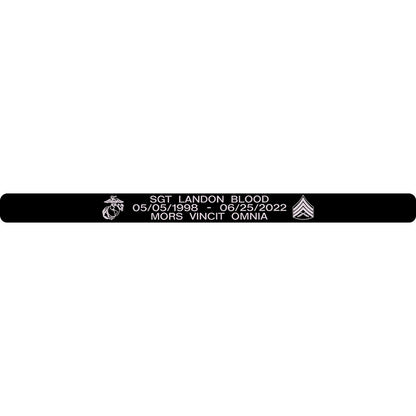 Sgt Landon Blood Memorial Bracelet