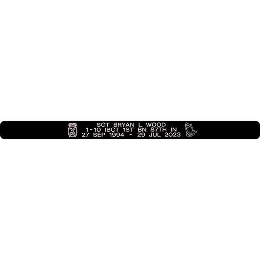 SGT Bryan L. Wood Memorial Bracelet